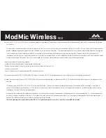 Preview for 6 page of Antlion Audio ModMic Wireless Manual