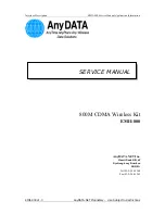 AnyDATA EMII-800 Service Manual preview