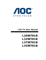 Preview for 1 page of AOC L26W781B User Manual