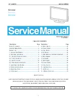 Preview for 1 page of AOC L37W861 Service Manual