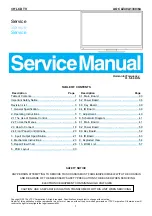 AOC LE40A1330/64 Service Manual preview