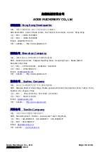 Preview for 33 page of AODE MACHINERY AWM-05 Operation & Instruction Manual