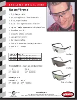 Preview for 2 page of AOSafety Eye Gear Nassau Vibrance Specifications