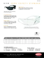 Preview for 2 page of AOSafety Eyeware Zora 32150 Specifications