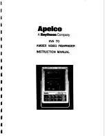 Preview for 2 page of Apelco XVA-70 Instruction Manual