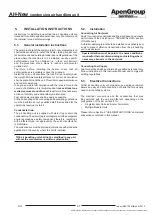 Preview for 27 page of ApenGroup AERMAX AH034 Maintenance, Installation And Service Manual