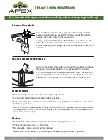 Preview for 9 page of Apex Digital BASE-CAMP User Handbook Manual