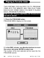 Preview for 30 page of Apex Digital MPD-100 User Manual