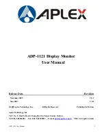 Aplex ADP-1121 User Manual preview