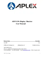 Aplex ADP-1156 User Manual preview