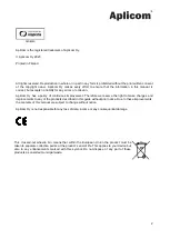 Preview for 2 page of APLICOM A9 IPEX Installation Manual