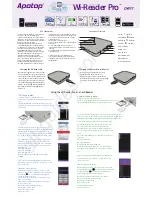 Apotop WI-READER PRO DW17 Manual preview