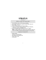 Preview for 3 page of Appareo STRATUS 2nd Generation Pilot'S Manual