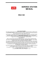 Preview for 2 page of APRILIA RS4 125 Service Station Manual