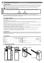 Preview for 4 page of Aprimatic PARK 30 XT Instructions For Installation, Use And Maintenance Manual