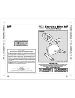 Preview for 1 page of Aqua Leisure Fitness FF-6905 Instruction Manual