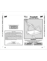 Aqua Leisure Treadmill FF-6900 Instruction Manual preview