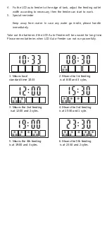 Preview for 4 page of Aqua Nova N-FEED-LCD User Manual