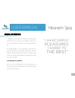 Preview for 5 page of AQUA SPA Heaven User Manual