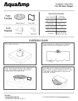 Preview for 2 page of AquaAmp 110-1 Installation Instructions