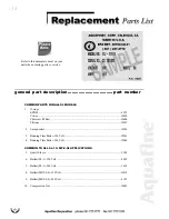 Preview for 19 page of Aquafine MP-2-SL Manual