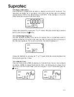 Preview for 22 page of AquaLabo PONSEL Supratec S200TUr Owner'S Manual