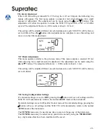 Preview for 24 page of AquaLabo PONSEL Supratec S200TUr Owner'S Manual