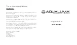 Preview for 1 page of Aqualuma TRIM TAB LIGHT Fitting Instructions