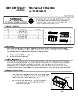 Preview for 1 page of aquanique QFUPFB Manual