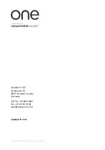 Preview for 30 page of Aquaporin One Use And Installation Manual