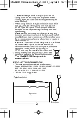 Preview for 4 page of AQUARAY MiniLED 500 Instructions For Installation And Use Manual