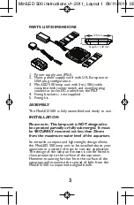 Preview for 5 page of AQUARAY MiniLED 500 Instructions For Installation And Use Manual