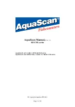 AQUASCAN INTERNATIONAL CSE Series Manual preview