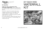 Preview for 2 page of AquaScape DIY Waterfall Kit Instruction Manual