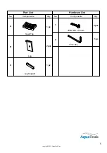 Preview for 5 page of AquaTeak ASIA 304 Manual