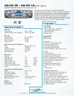 Preview for 1 page of Aquatic AQ-CD-1 Specifications