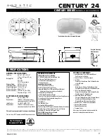 Aquatic Century 24 AI7242RC24 Specification Sheet preview