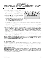 Preview for 19 page of Aquatic LuxeAir Series Owners Manual/Install Manual