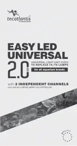 Preview for 1 page of Aquatlantis Tecatlantis EASY LED UNIVERSAL 2.0 Manual