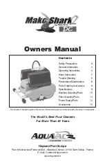 Preview for 17 page of AquaVac MakoShark2 DC User Manual