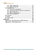 Preview for 4 page of Arbor Technology EmETXe-i88U4-D1508 User Manual