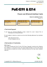 Arbor Technology PoE-i211 Quick Installation Manual preview