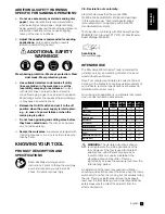 Preview for 9 page of Arbortech MINI CARVER MIN.FG.600.60 Owner'S Instruction Manual