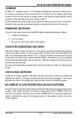 Preview for 27 page of ARCAIR N6000 Automatic System Safety And Operating Instructions Manual