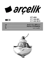 arcelik CTF 4550 Manual preview