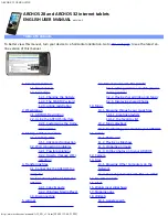 Archos 28 User Manual preview