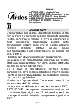 ARDES AR4A12 Instructions For Use Manual preview