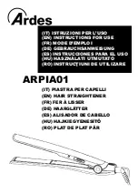 ARDES ARPIA01 Instructions For Use Manual preview