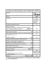 Preview for 32 page of ARDES TK45A Instructions For Use Manual