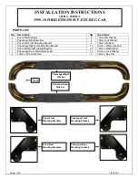 Preview for 1 page of Aries 203014 Installation Instructions